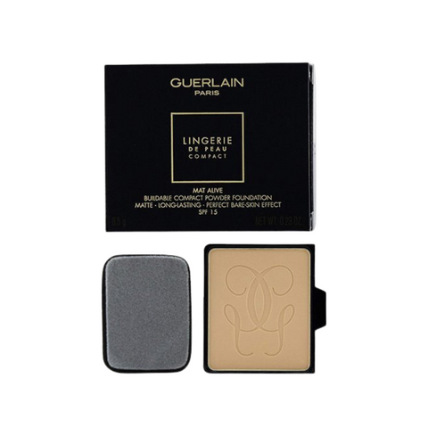 Guerlain Lingerie De Peau Mat Alive Buildable Compact Powder Foundation #02C Light Cool SPF15 8.5g