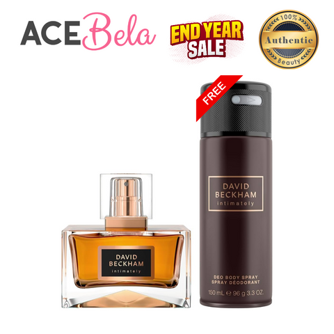 David Beckham Intimately Men Gift Set (EDT 75ml + Deodorant 150ml) For Men