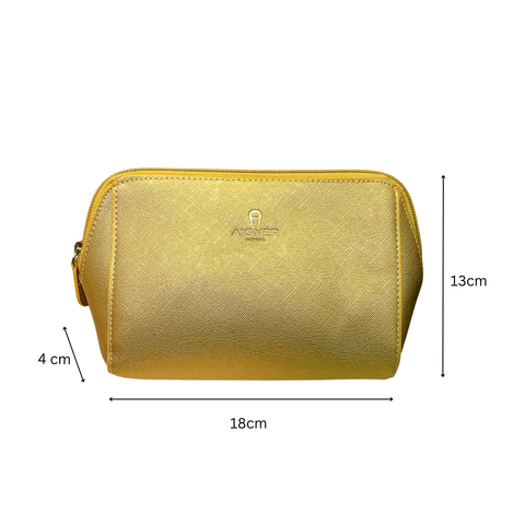Aigner Cosmetic Bag (Gold)