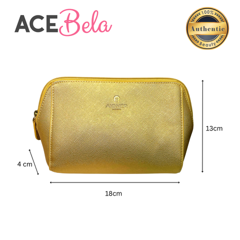 Aigner Cosmetic Bag (Gold)