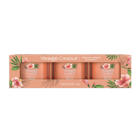 Yankee Candle 3 Pack Filled Votive Tropical Breeze (3x37g)