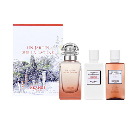 Hermes Un Jardin Sur Lagune 套装 (EDT) 50ml + 身体乳液 40ml + 沐浴露 40ml