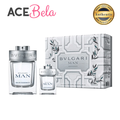 Bvlgari Man Rain Essence Gift Set (EDP 100ml + 15ml) For Men