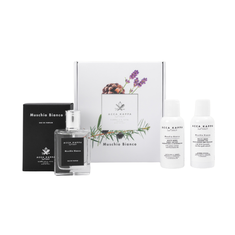 Acca Kappa White Moss 3pc Gift Set (EDP 50ml & Shower Gel 100ml & Body Lotion 100ml) For Unisex