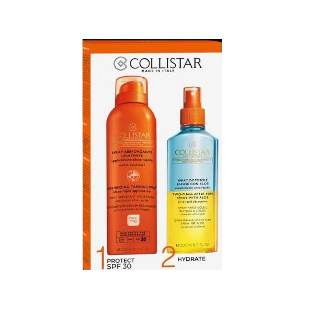 Collistar Sun Kit Perfect Tan Set – SPF 30 Moisturizing Tanning Spray ...