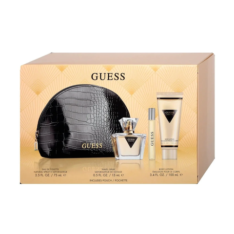 Guess Seductive for Women Gift Set (EDT 75ml + Travel Spray 15ml + Body Lotion 100ml + Pouch) For Women