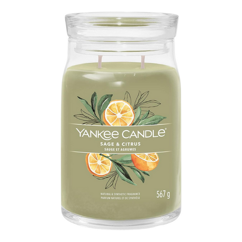 Yankee Candle Signature Large Jar Sage & Citrus 567g