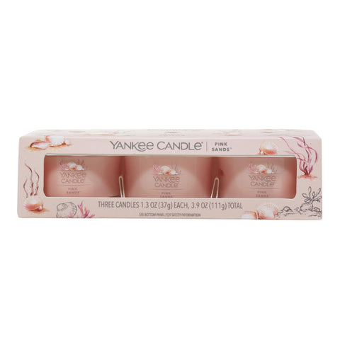 Yankee Candle 3 Pack Filled Votives Pink Sands (3x37g)