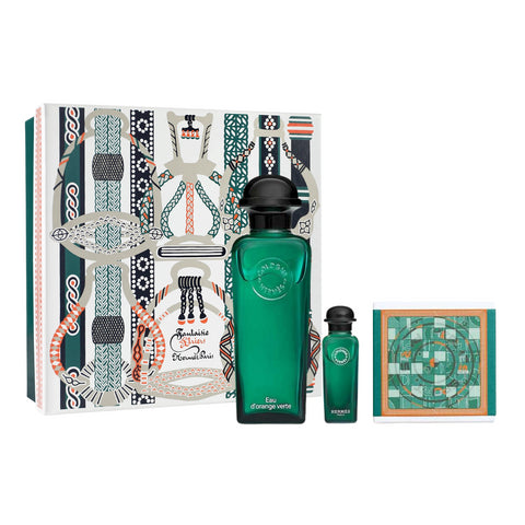 [Hermes] Eau D'Orange Verte Eau de Cologne 100ML + EDC 7.5ML + Perfumed Soap 50G Gift Set For Unisex [Perfume / Fragrance]