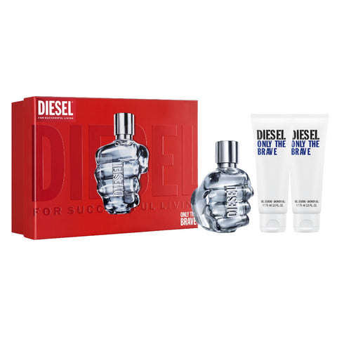 Diesel Only the Brave Gift Set (Eau de Toilette 125ml + 2 x Shower Gel 75ml) 