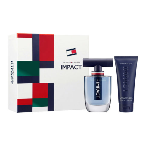 Tommy Hilfiger Impact Eau De Toilette 100ml + Body Was 100ml Gift Set For Men [Perfume / Fragrance]