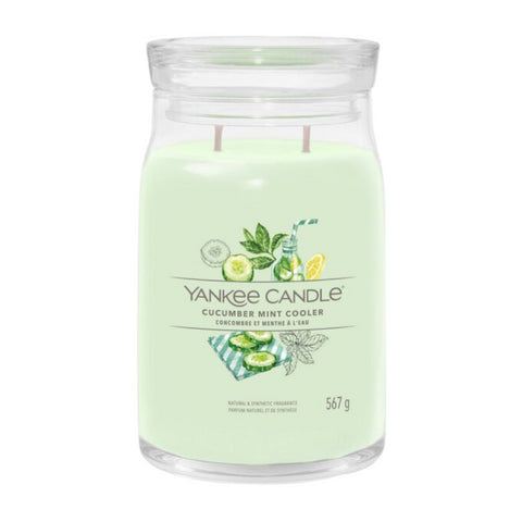 Yankee Candle Signature Large Jar Cucumber Mint Cooler 567g