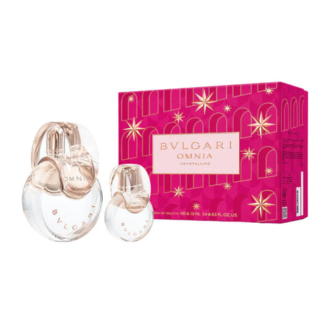 BVLGARI Omnia Crystalline EDT (100ml+15ml) Xmas Gift Set