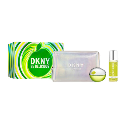 DKNY Be Delicious Set (EDP 100ml + Fragrance Mist 125ml + Cosmetic Pouch)