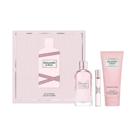Abercrombie & Fitch First Instinct Gift Set For Women (EDP 100ml + EDP 15ml + Body Lotion 200ml)