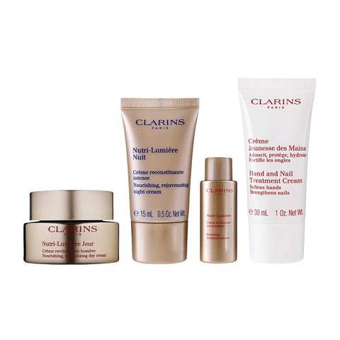 (Without Box) Clarins Nutri Lumiere Day Cream Set (50ml+15ml+10ml+30ml)