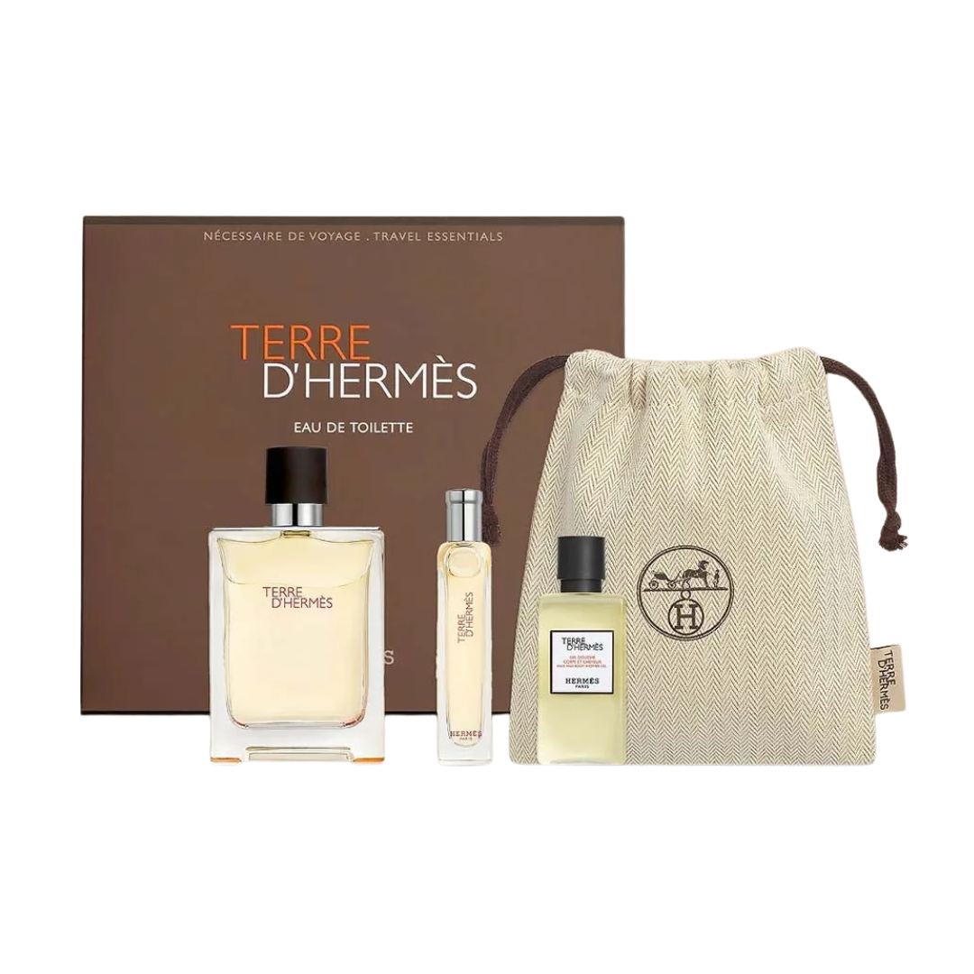 Hermes Terre D'Hermes Gift Set EDT 100ml, EDT 15ml & Hair and Body