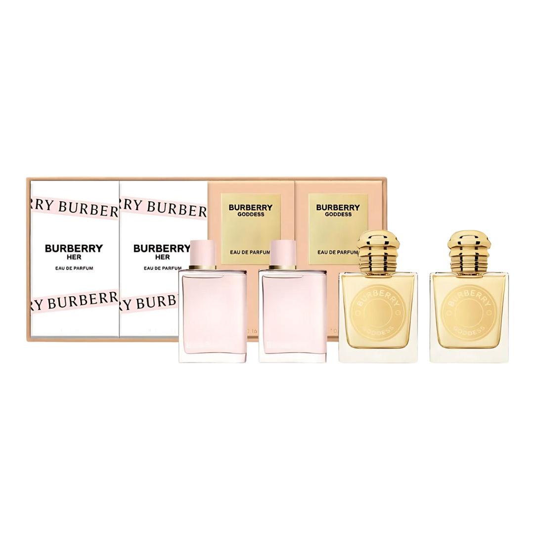 Burberry Her & Goddess 4pcs Mini Set Gift Set For Women [Perfume