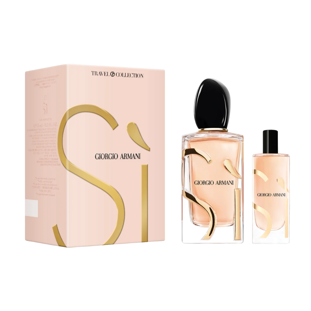 Giorgio Armani Si EDP 100ml + EDP 15ml Travel Collection For Women
