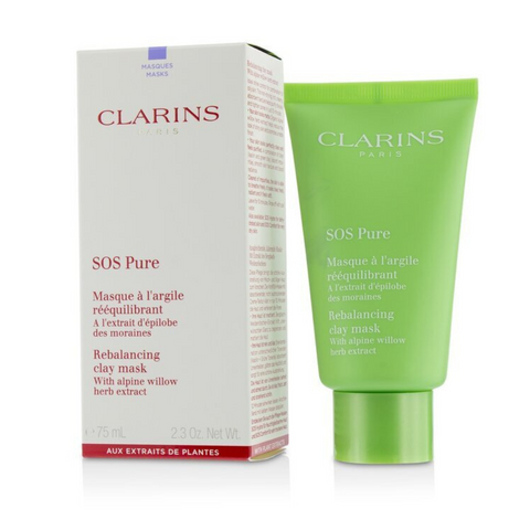 Clarins SOS Pure Rebalancing Clay Mask with Alpine Willow (Comb/Oily Skin) 75ml