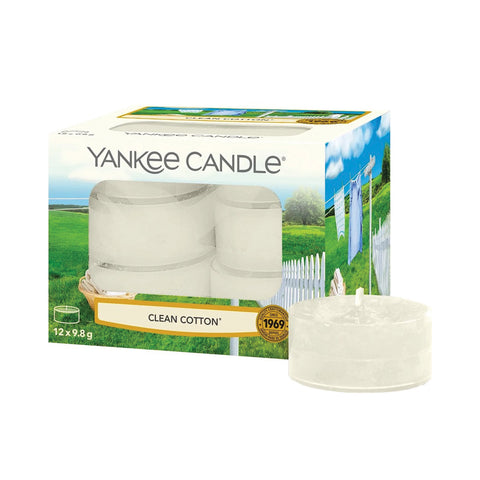 Yankee Candle Clean Cotton®Tealights ( 12 pcs x 9.8 g /box )