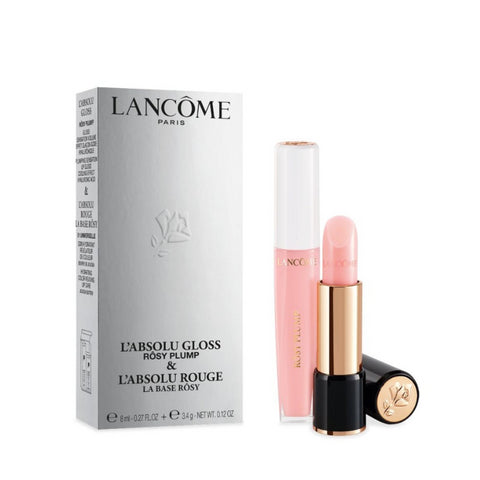 Lancome Lipcare Routine Duo: L'Absolu Gloss & L'Absolu  Rouge #Rosy (Box Damaged)