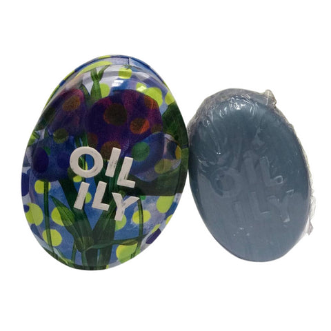 Oilily Soap Tin #Blue Iris 90g (Box Damaged)