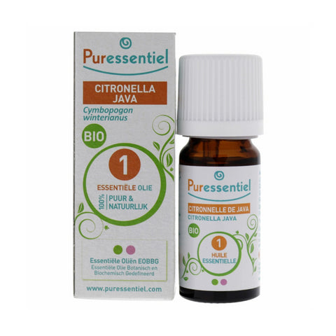 Puressentiel Organic Java Citronella Essential Oil 10ml (Box Damaged)
