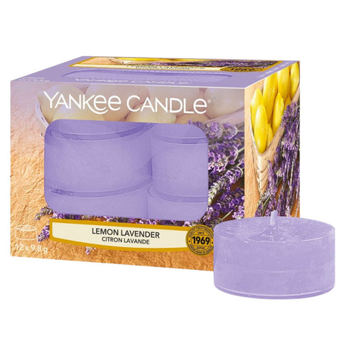 Yankee Candle Lemon Lavender Tea Light Candles (12 pcs x 9.8g/ box)