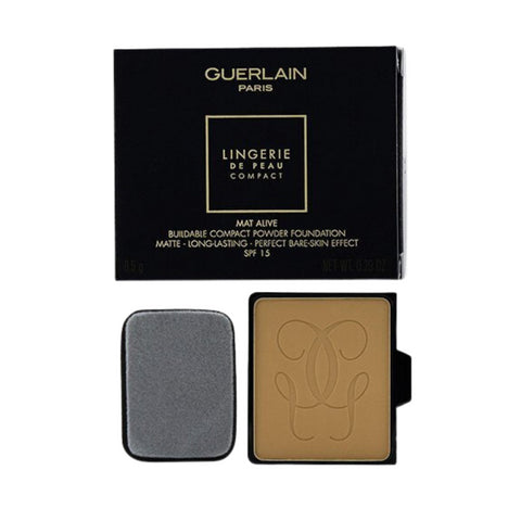 Guerlain Lingerie De Peau Mat Alive Buildable Compact Powder Foundation SPF 15 Refill #04N Medium 8.5g (Box Damaged)