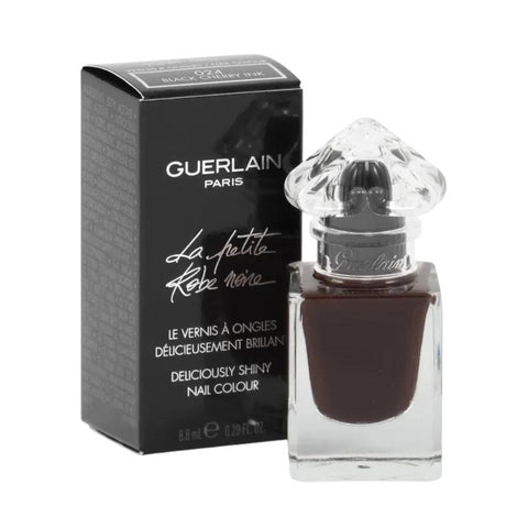 Guerlain La Petite Robe Noire Nail Polish #024 Black Cherry Ink 8.8ml (Box Damaged)