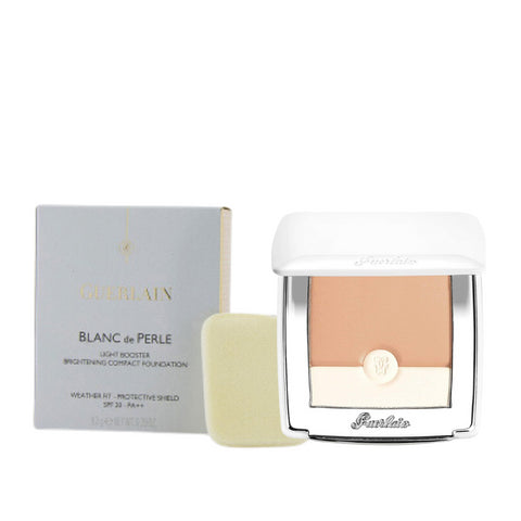 Guerlain Blanc De Perle Compact Brightening Foundation SPF 20 #02 Light Beige 8.5g (Box Damaged)
